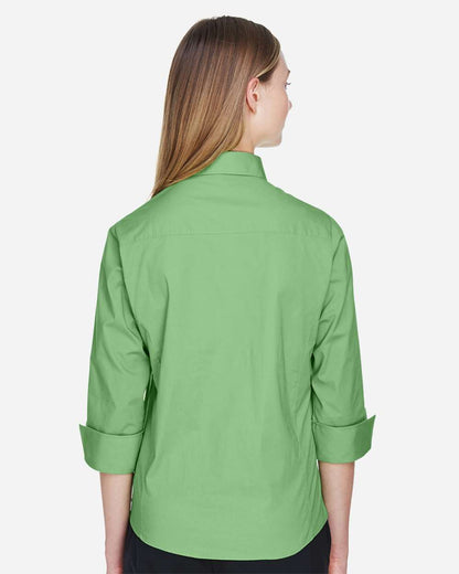 Women's Perfect FitÃ‚â„¢ Three-Quarter Sleeve Stretch Poplin Dress Shirt
