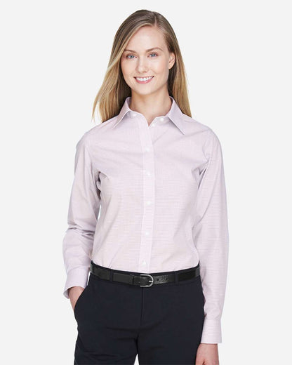 Women's Crown CollectionÃ‚Â® Micro Tattersall Woven Dress Shirt