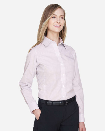 Women's Crown CollectionÃ‚Â® Micro Tattersall Woven Dress Shirt
