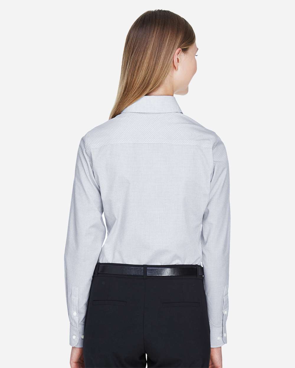 Women's Crown CollectionÃ‚Â® Micro Tattersall Woven Dress Shirt