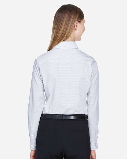 Women's Crown CollectionÃ‚Â® Micro Tattersall Woven Dress Shirt