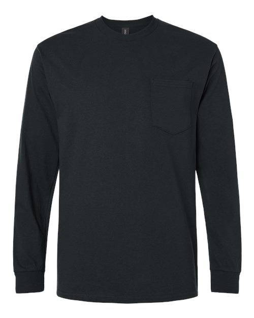Gildan Unisex Ultra Cotton® Long Sleeve Pocket T-Shirt