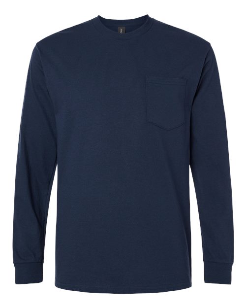 Gildan Unisex Ultra Cotton® Long Sleeve Pocket T-Shirt