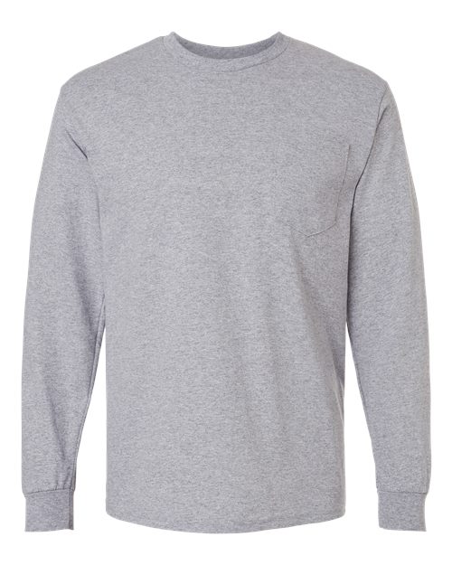 Gildan Unisex Ultra Cotton® Long Sleeve Pocket T-Shirt