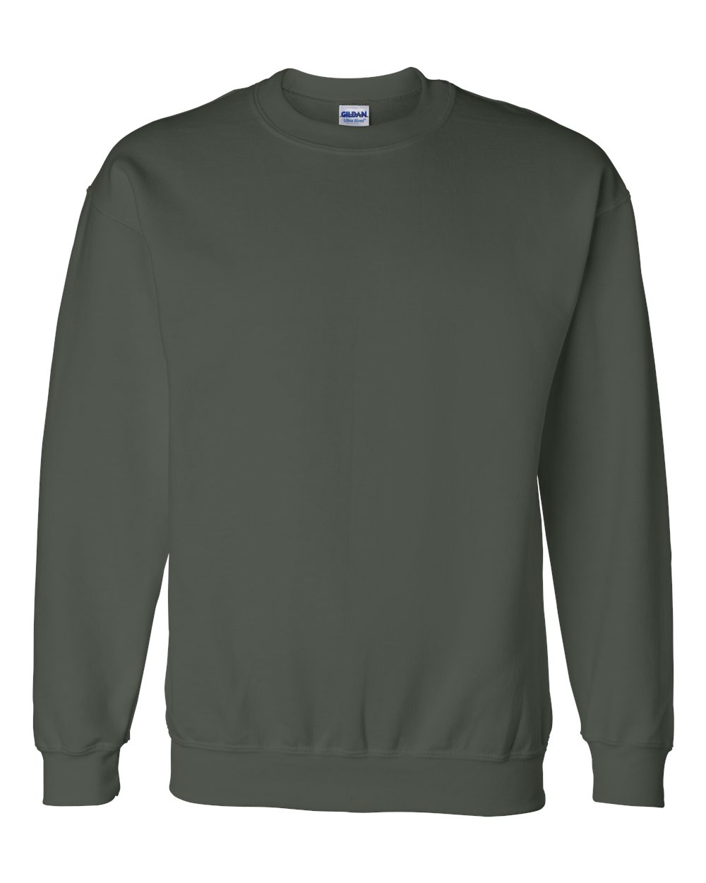 Gildan Adult DryBlend® Adult 9 oz., 50/50 Fleece Crew M FOREST GREEN