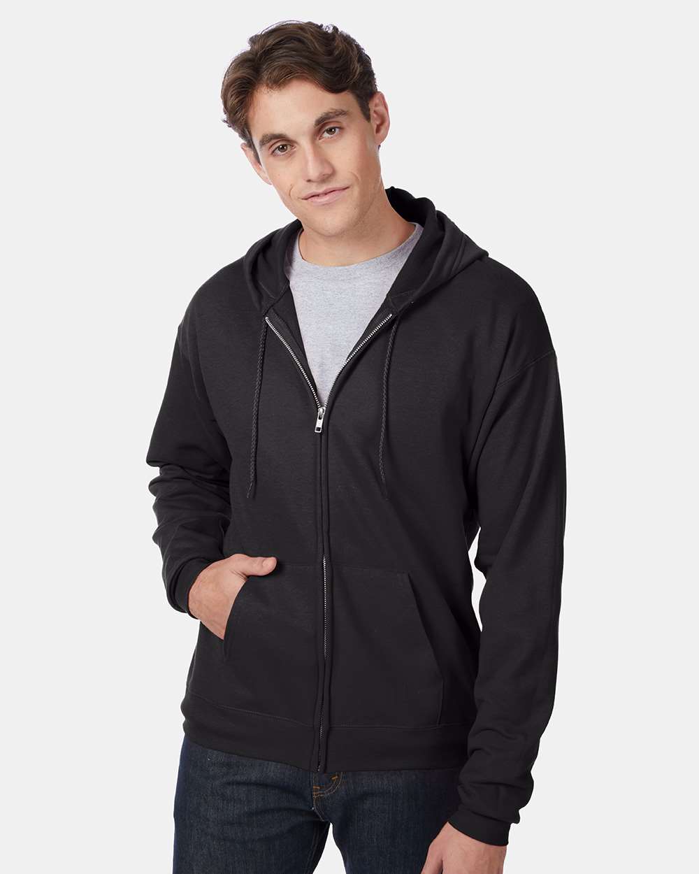 Unisex EcoSmartÃ‚Â® Full-Zip Hooded Sweatshirt