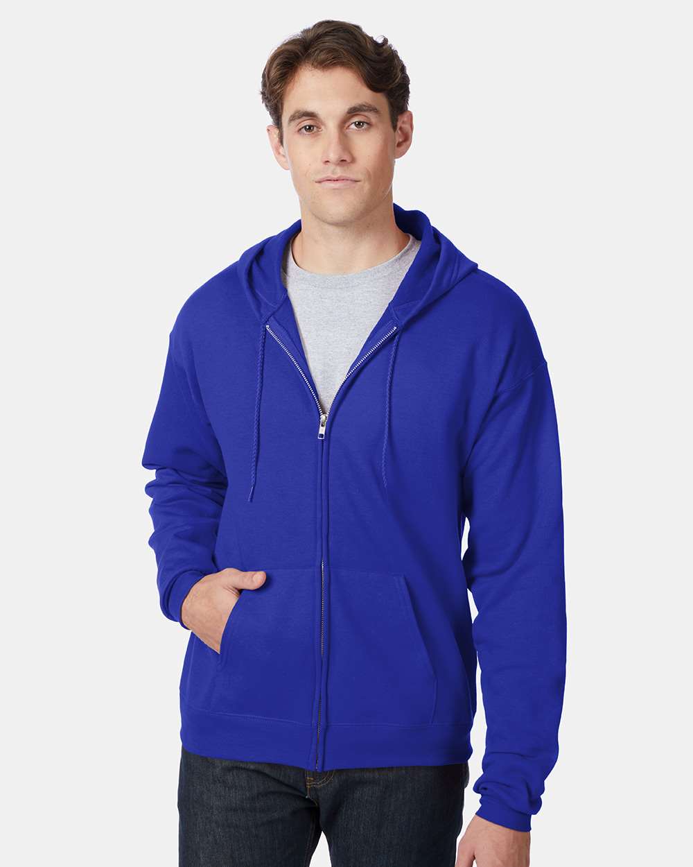 Unisex EcoSmartÃ‚Â® Full-Zip Hooded Sweatshirt