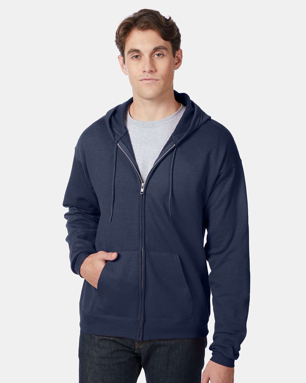 Unisex EcoSmartÃ‚Â® Full-Zip Hooded Sweatshirt