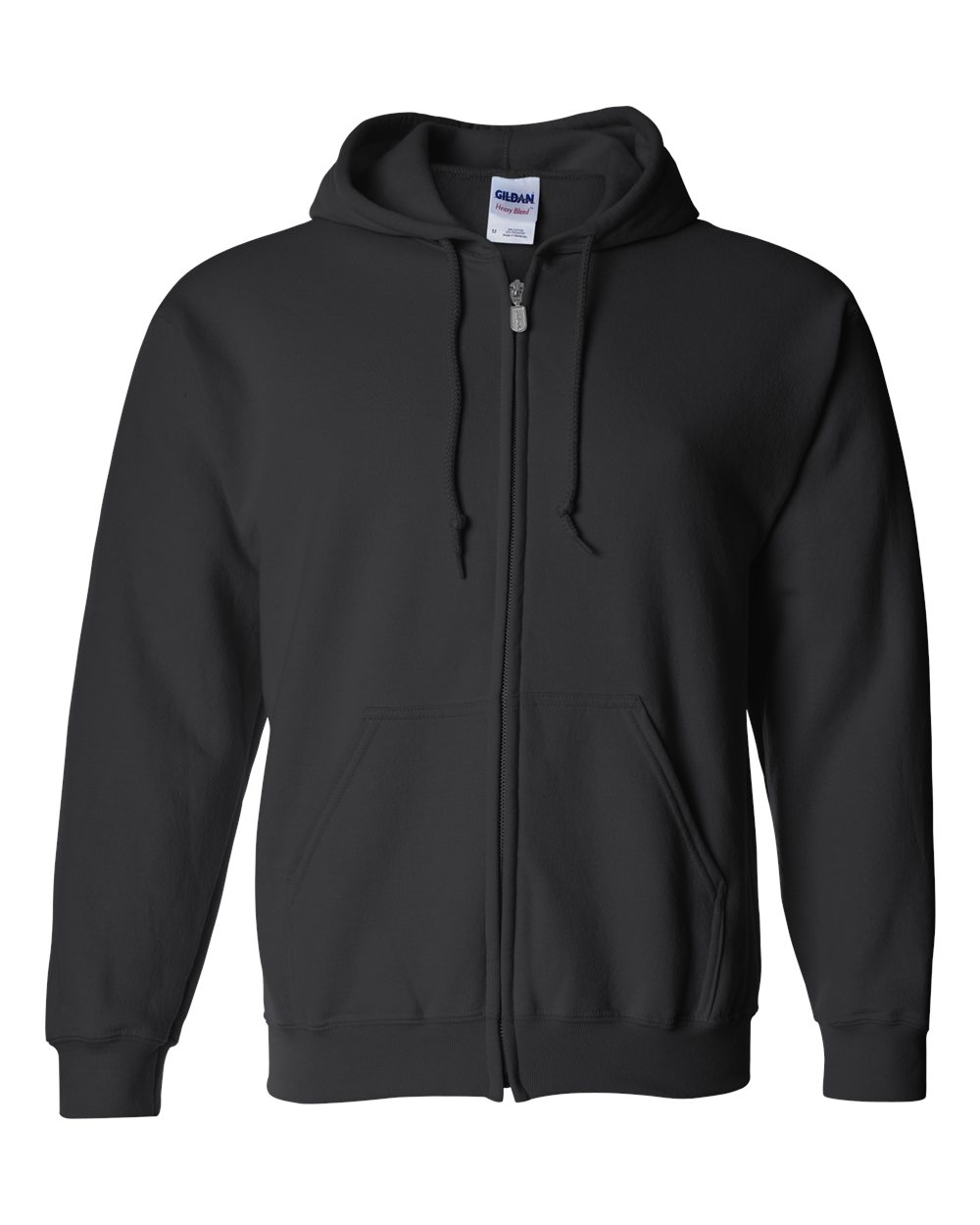 Gildan Adult Fleece Zip Hooded Sweatshirt, Style G18600 Black Charcoal 4X-Large