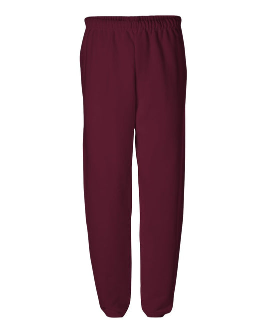 Jerzees Adult 8 oz. NuBlendÂ® Fleece Sweatpants L MAROON
