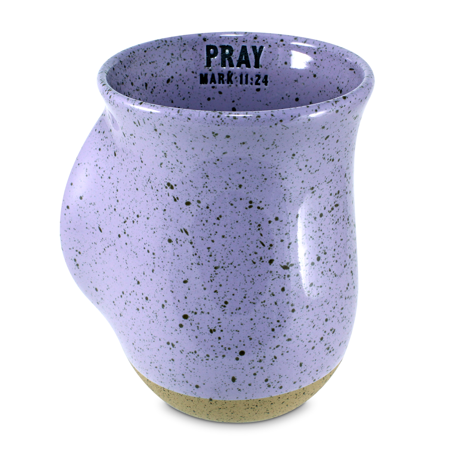Lighthouse Christian Products Faith Encouraging Sentiment Light Purple 24 Ounce Ceramic Handwarmer Mug