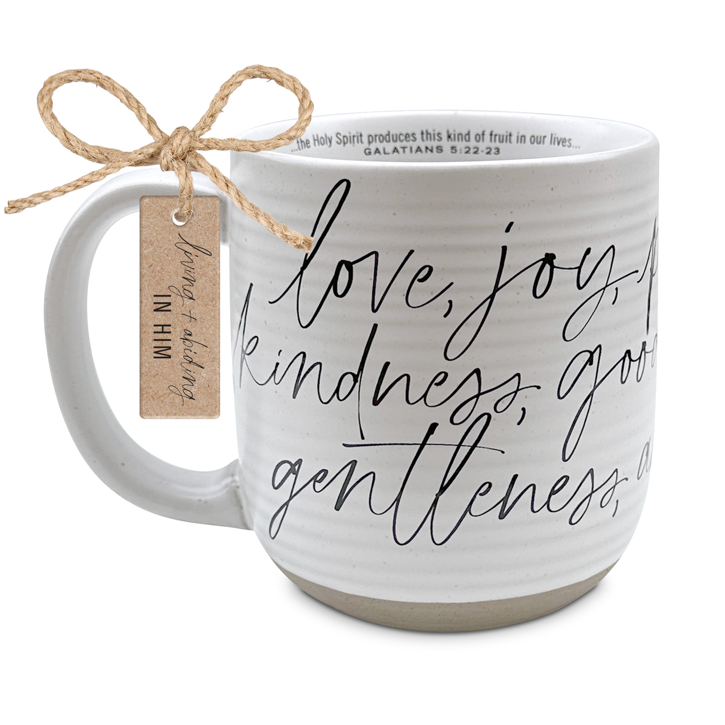 Lighthouse Christian Products Inspirational Coffee Cup Drinking Mug, 19 Ounce Ceramic, Fruit of the Spirit