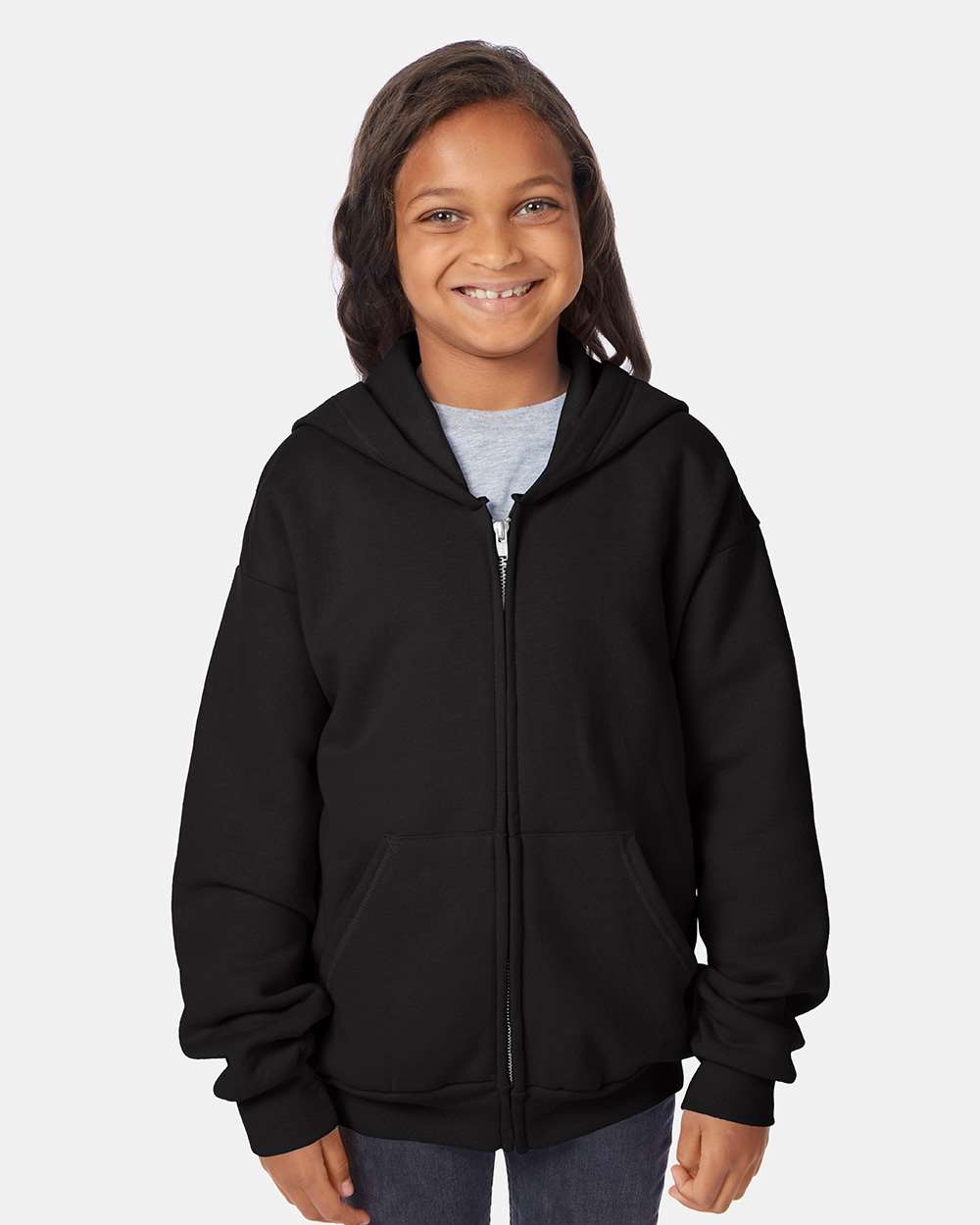 Youth EcoSmartÃ‚Â® Full-Zip Hooded Sweatshirt
