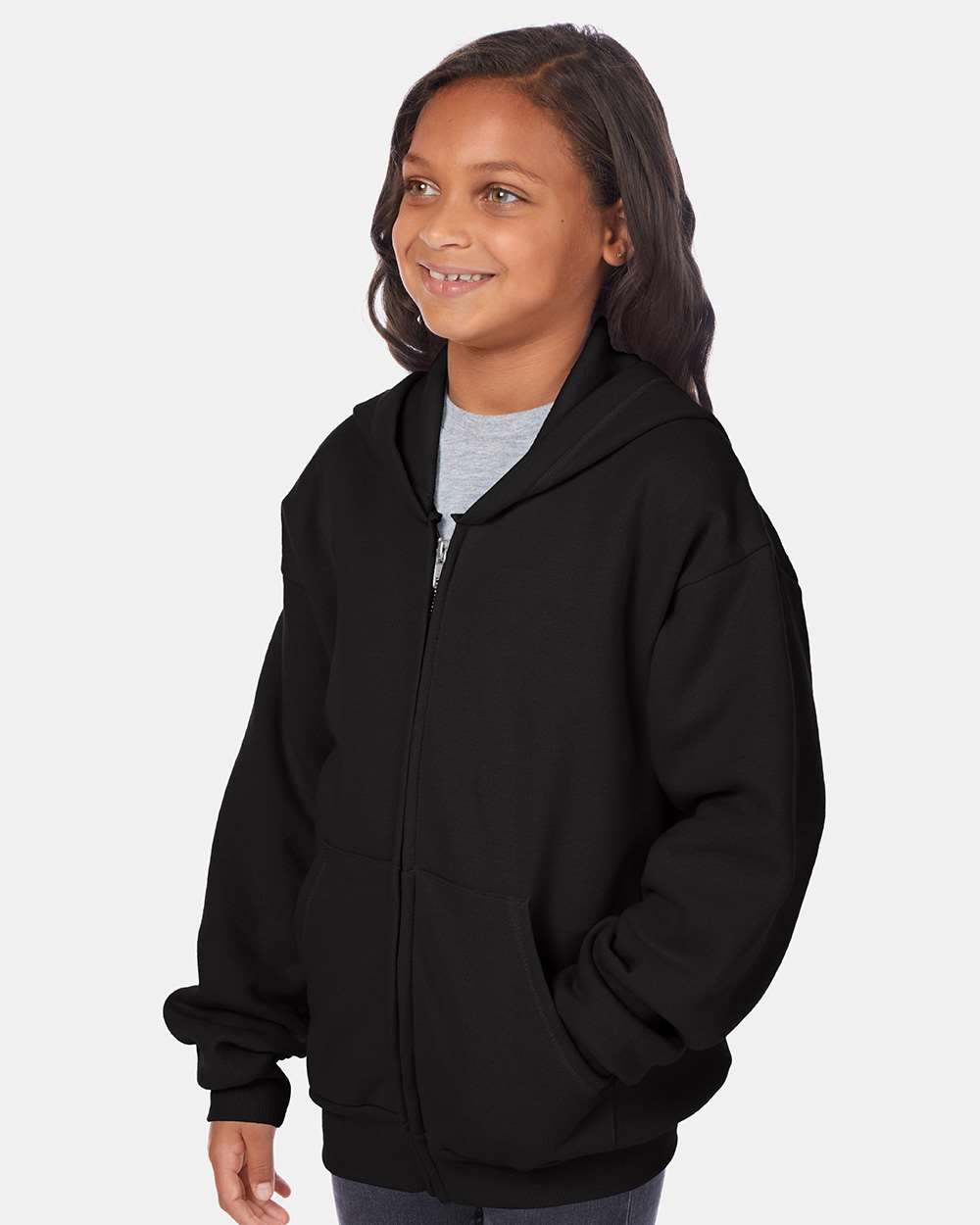 Youth EcoSmartÃ‚Â® Full-Zip Hooded Sweatshirt