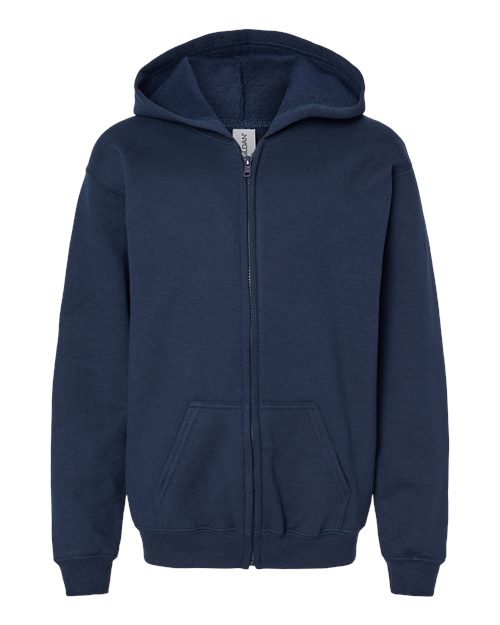 Gildan Youth Heavy Blend™ Full-Zip Hooded Sweatshirt