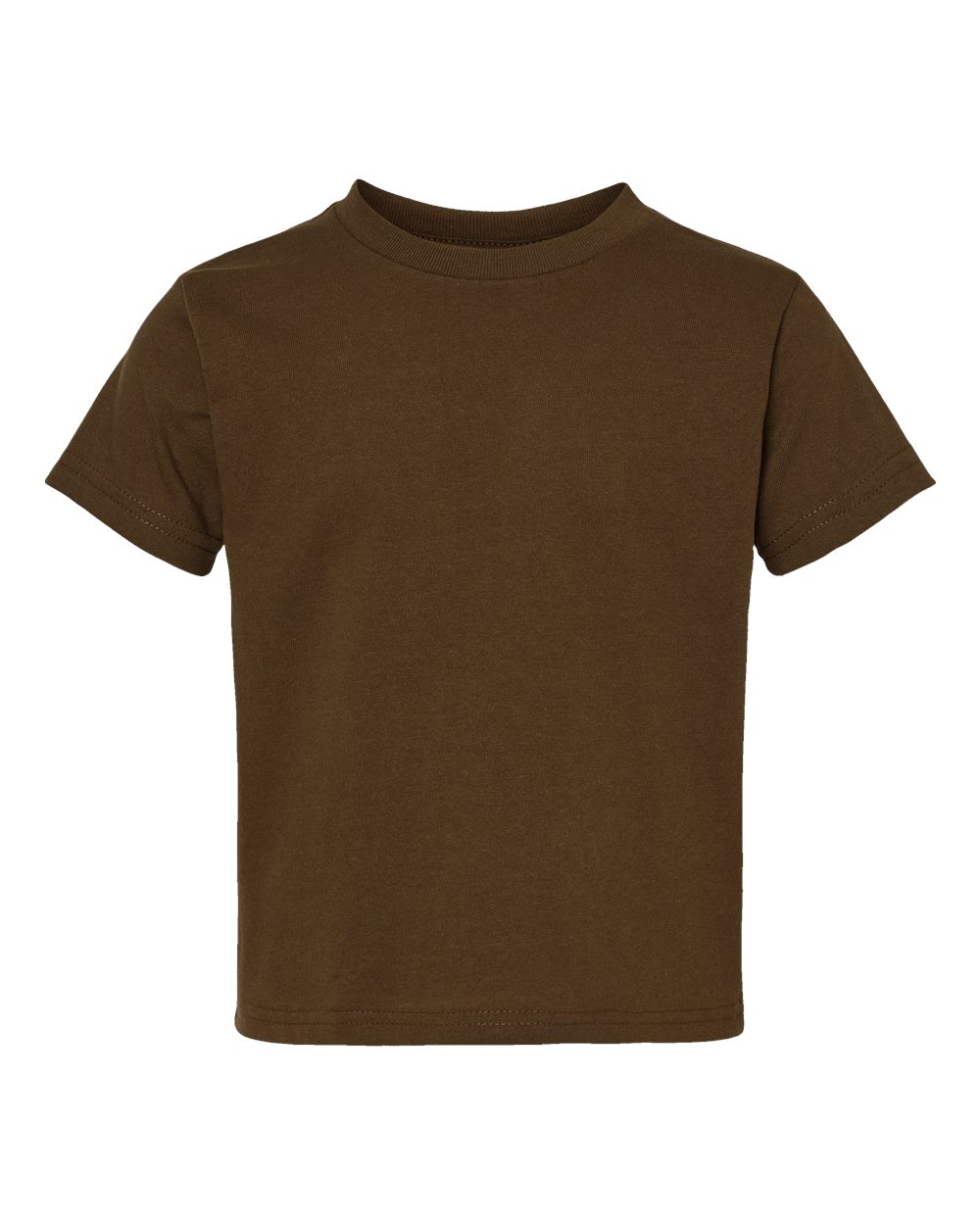 RABBIT SKINS 5.5 oz. Jersey Short-Sleeve T-Shirt (RS3301) Brown, 5-6