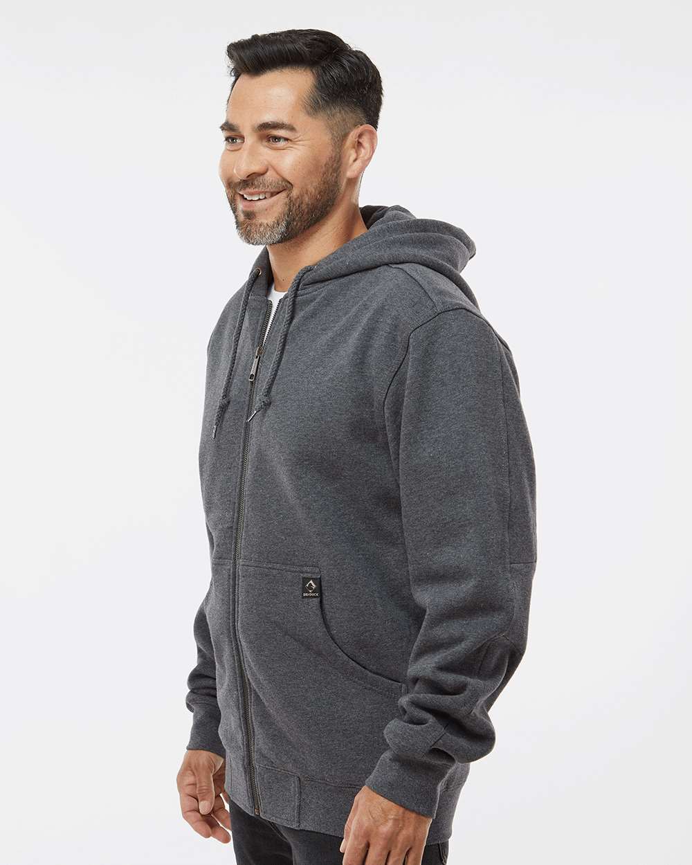 Men's Tall Crossfire Heavyweight Power Fleece Hooded Jacket with Thermal Lining