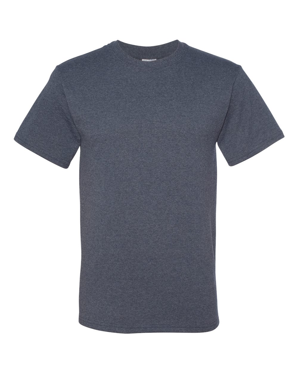 Jerzees Men's Black Heather Adult Short Sleeve Tee , Vintage Blue, Large