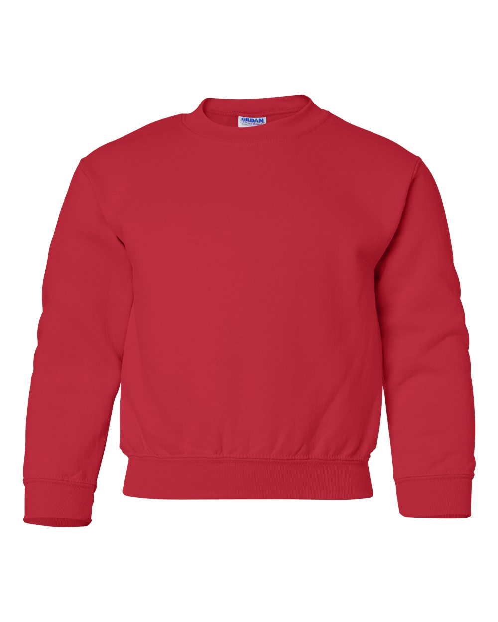 Gildan Boys Heavy Blend Crewneck Sweatshirt, Large, Red
