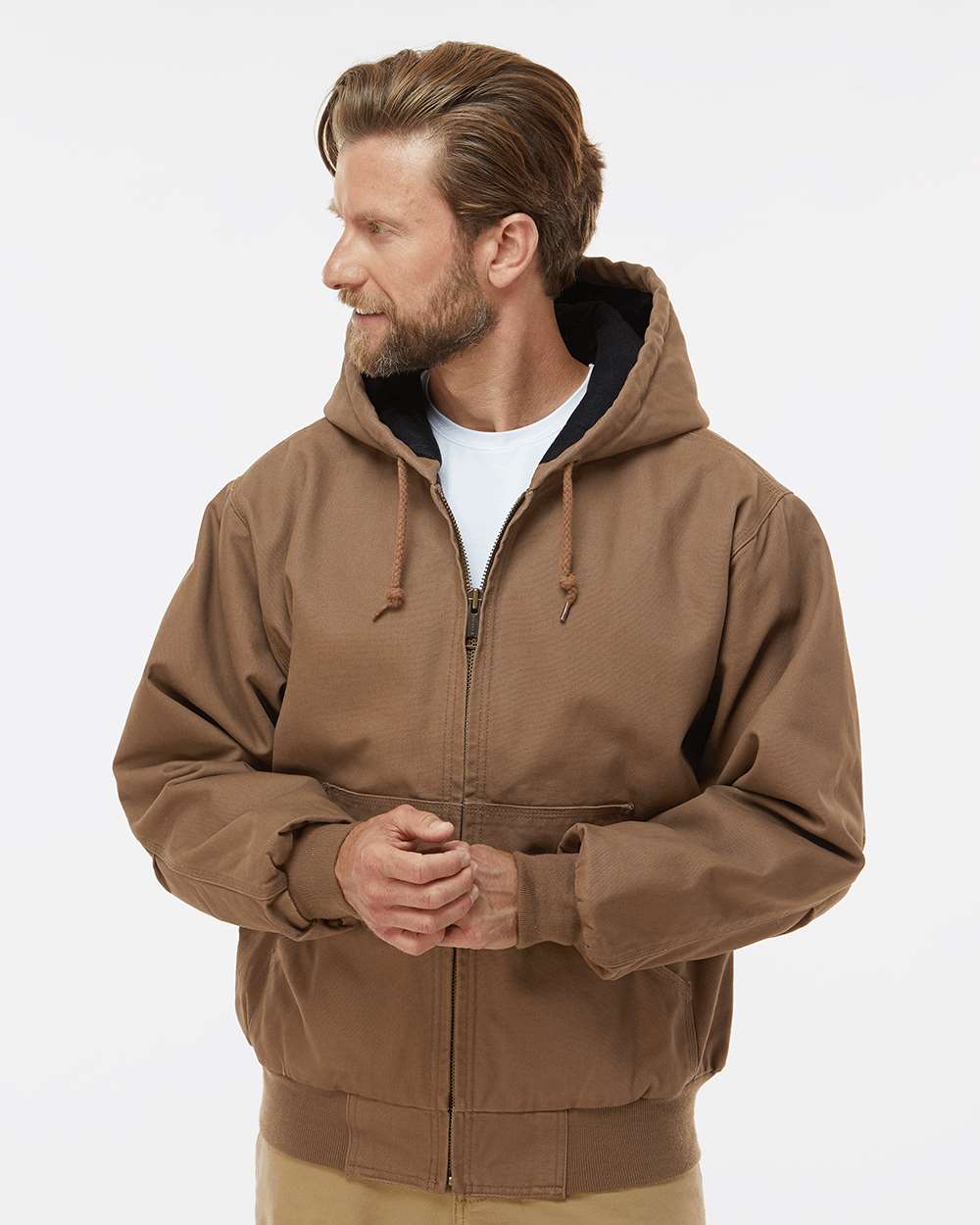 Men's Cheyenne Boulder ClothÂ™ Hooded Jacket with Tricot Quilt Lining