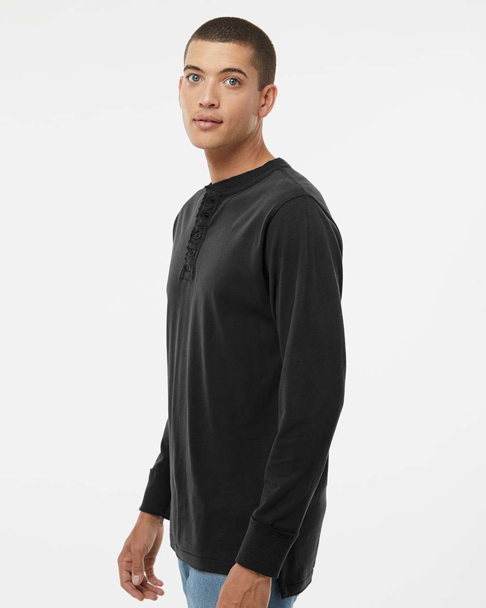 Men's Vintage Brushed Jersey Henley