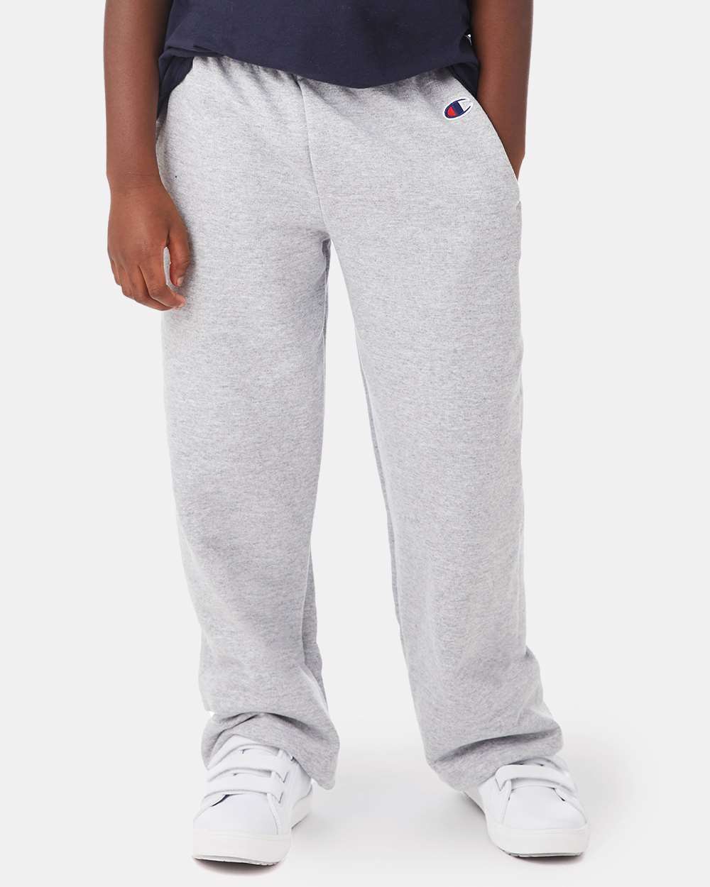 Youth PowerblendÃ‚Â® Open-Bottom Sweatpants with Pockets