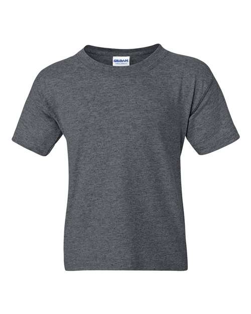 Gildan Kids' Big DryBlend Youth T-Shirt, XL-DarkHeather-Navy