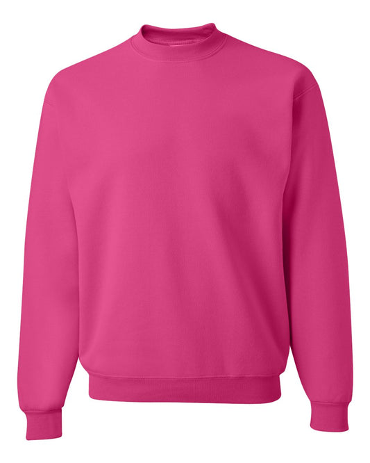 Jerzees Adult 8 oz. NuBlendÂ® Fleece Crew 4XL CYBER PINK