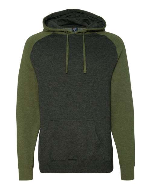 Independent Trading Co. Unisex Raglan Hooded Sweatshirt