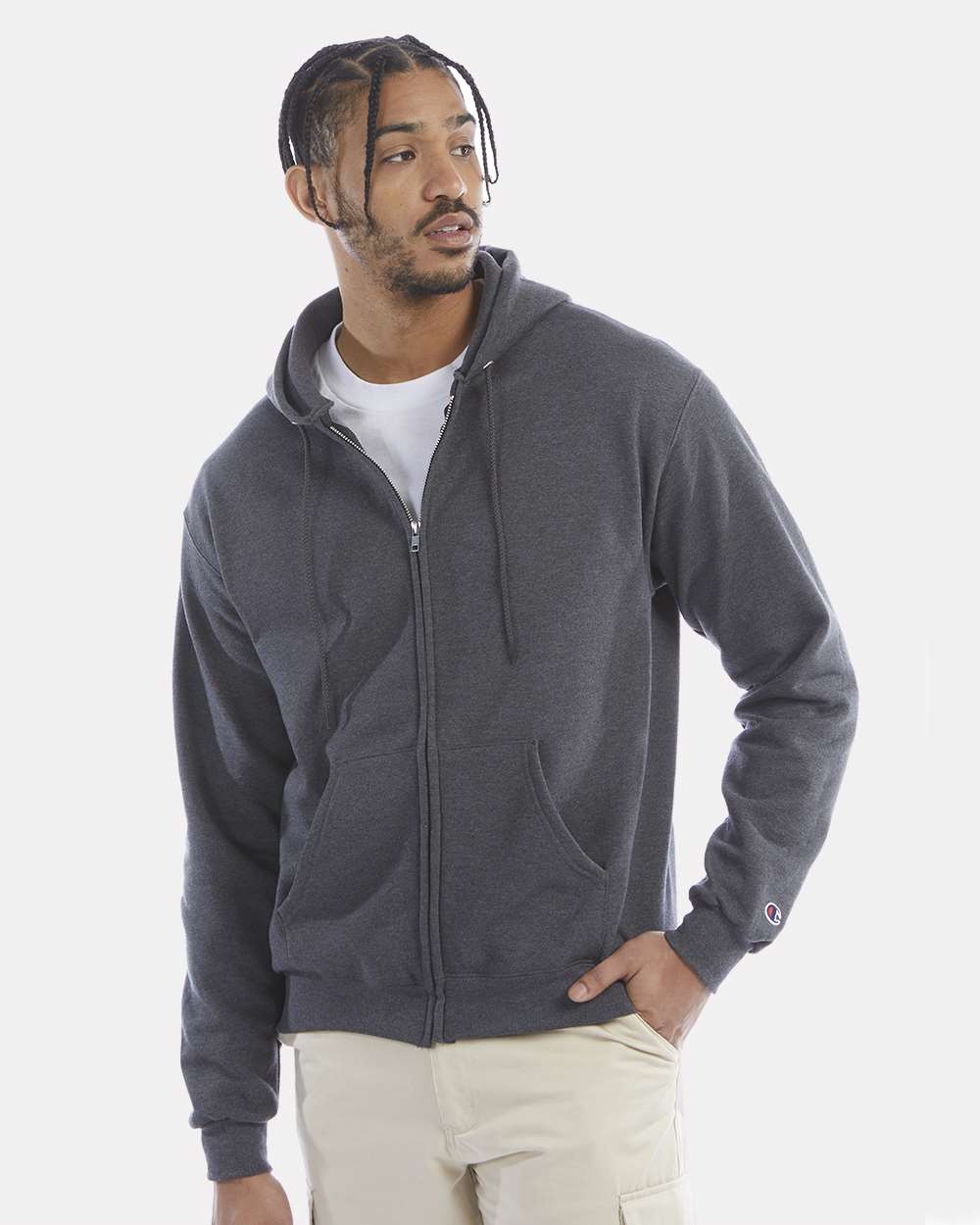 Unisex PowerblendÃ‚Â® Full-Zip Hooded Sweatshirt