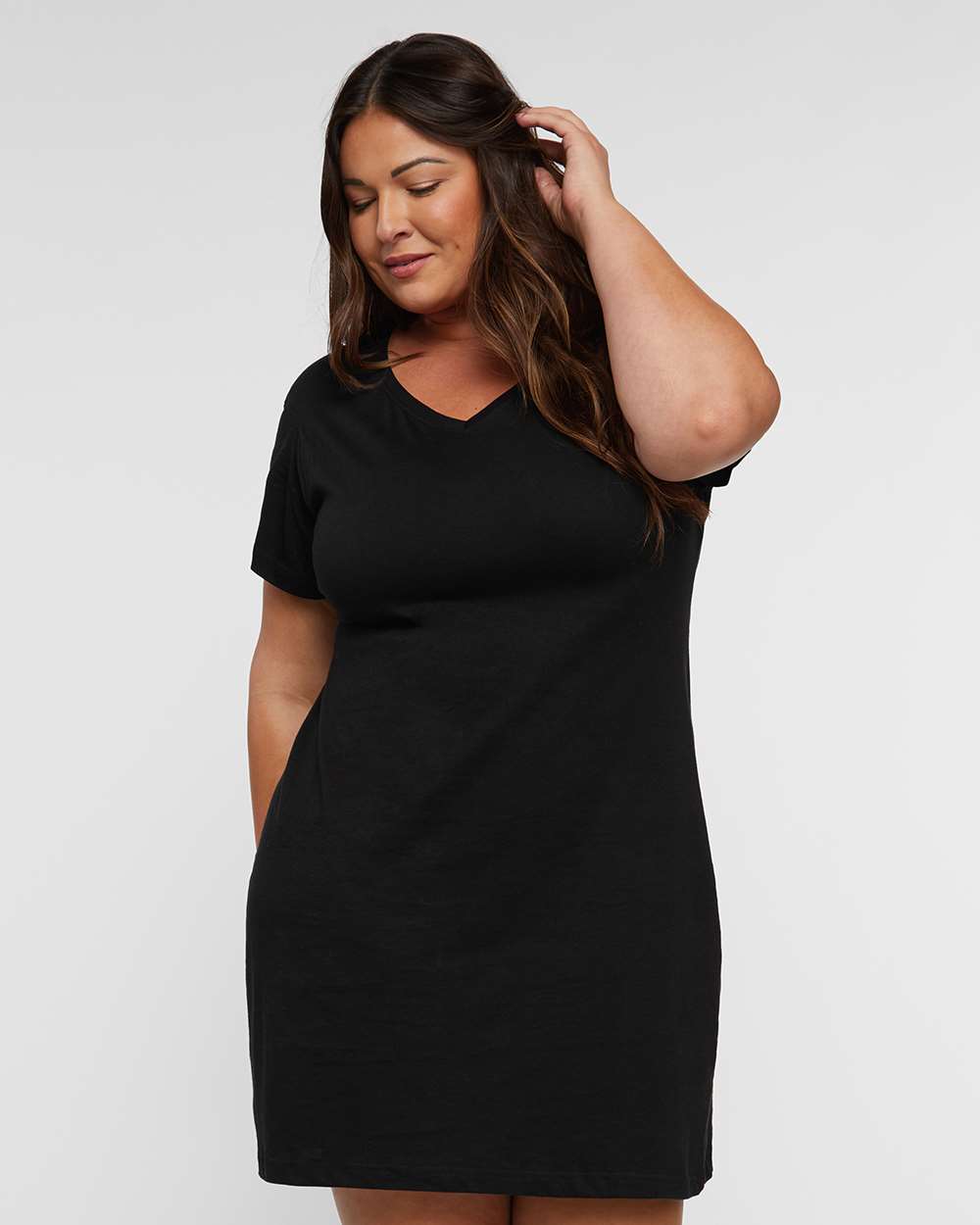 Women's Fine Jersey t-V-Neck Coverup