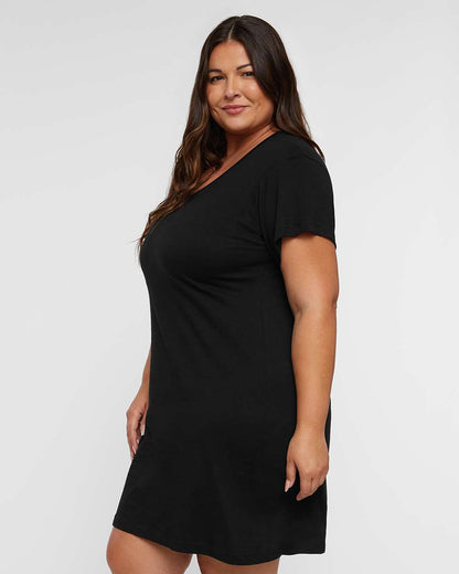 Women's Fine Jersey t-V-Neck Coverup