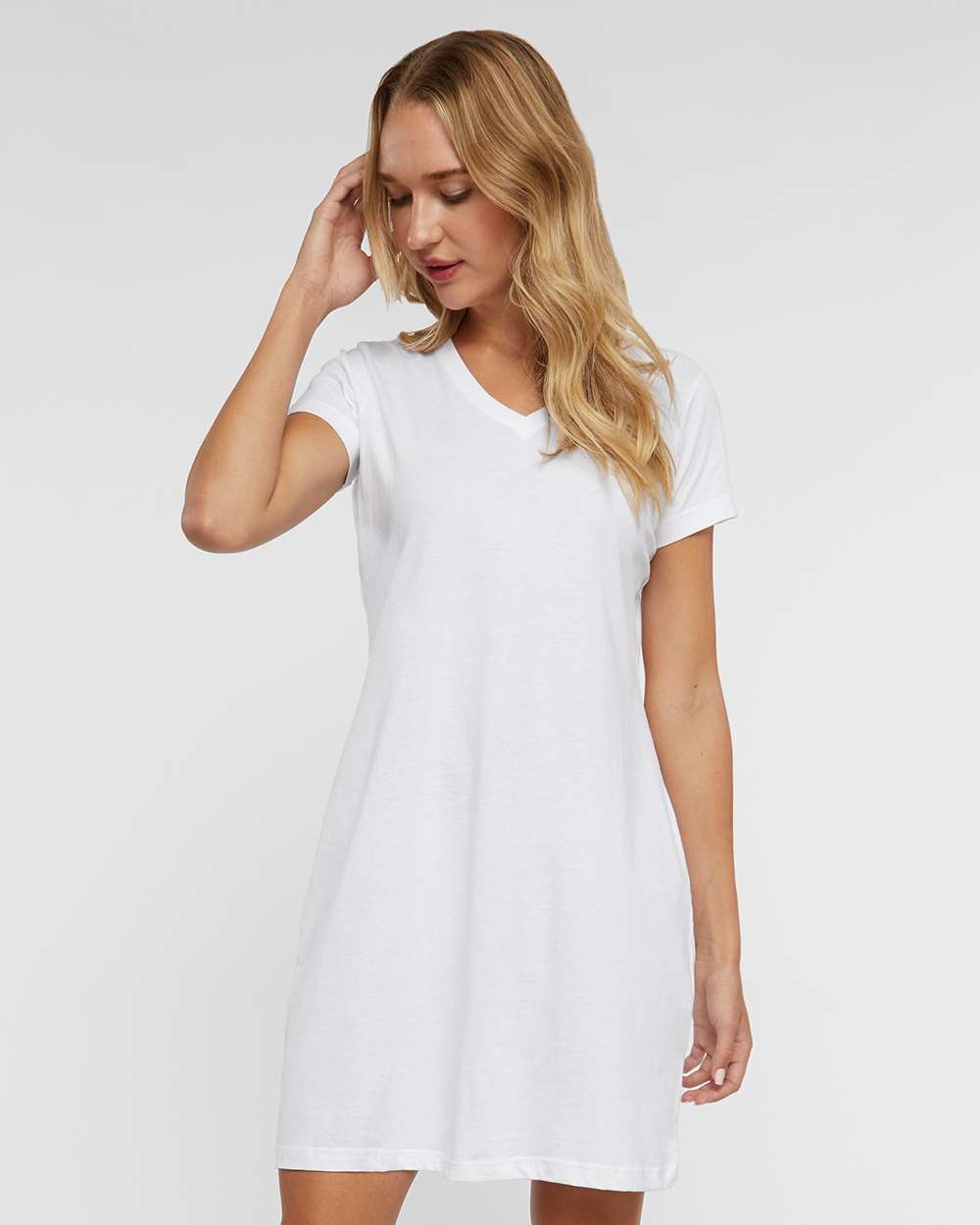 Women's Fine Jersey t-V-Neck Coverup