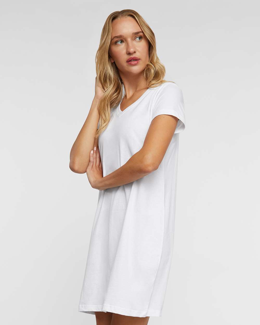 Women's Fine Jersey t-V-Neck Coverup