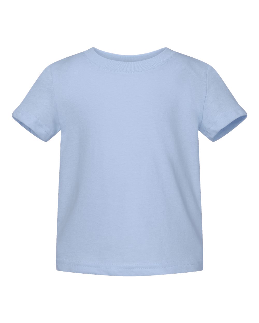 RABBIT SKINS Infant 100% Cotton Jersey Short Sleeve Tee, Light Blue, 18 Months