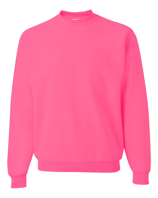 Jerzees 562MR - NuBlend Crewneck Sweatshirt Neon Pink
