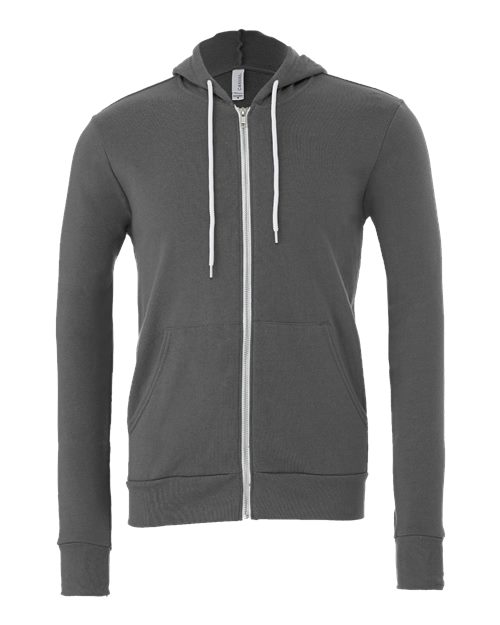 BELLA + CANVAS Unisex Sponge Fleece Full-Zip Hoodie Sweatshirt