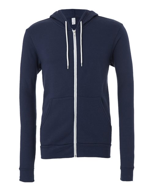 BELLA + CANVAS Unisex Sponge Fleece Full-Zip Hoodie Sweatshirt