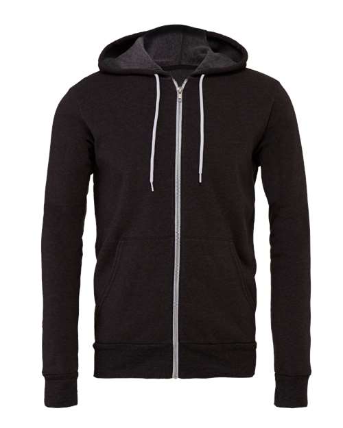 BELLA + CANVAS Unisex Sponge Fleece Full-Zip Hoodie Sweatshirt