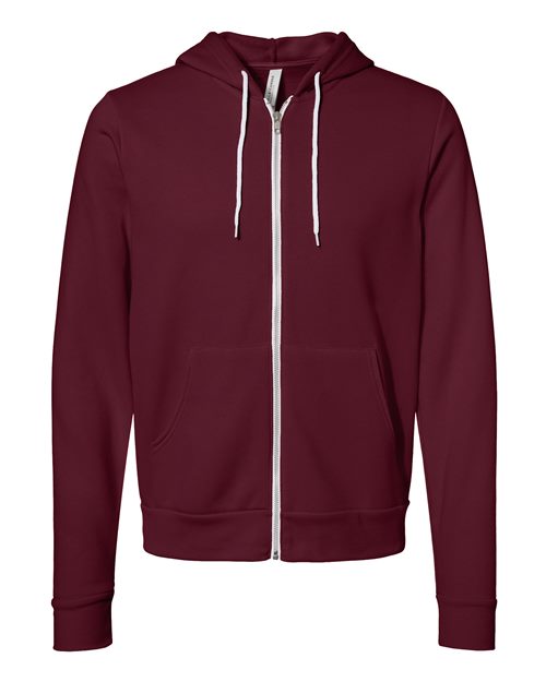 BELLA + CANVAS Unisex Sponge Fleece Full-Zip Hoodie Sweatshirt