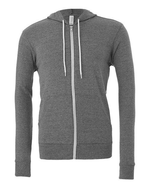BELLA + CANVAS Unisex Sponge Fleece Full-Zip Hoodie Sweatshirt