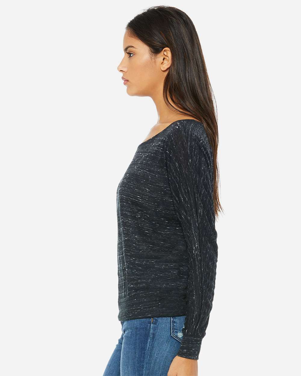WomenÃ‚â€™s Flowy Off Shoulder Long Sleeve Tee