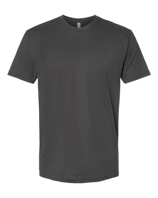 Next Level Apparel Mens Premium Fitted Short-Sleeve Crew T-Shirt Heavy Metal(1pck) Small