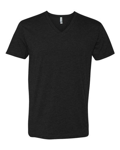 Next Level Apparel 6240 Mens Premium t-V-Neck Tee, Black + Military Green (2 Pack)-Medium