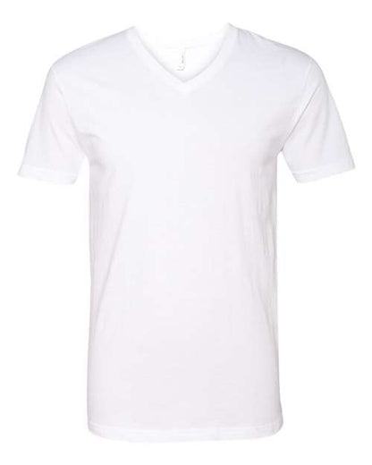 Next Level Apparel 6240 Mens Premium t-V-Neck Tee, White + Charcoal (2 Pack)-Large