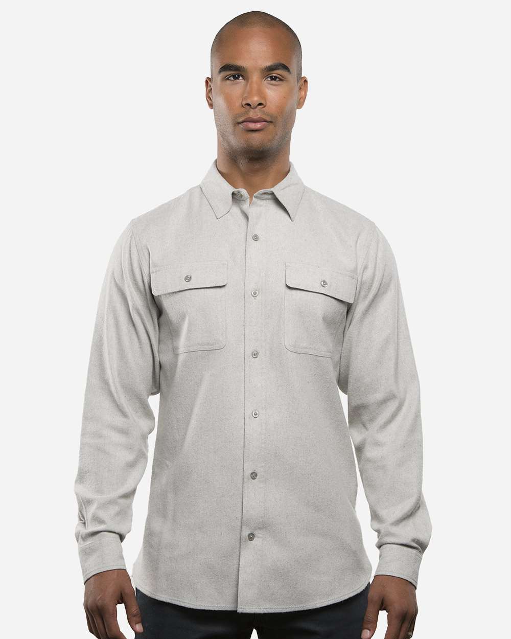 Men's Solid Flannel Shirt