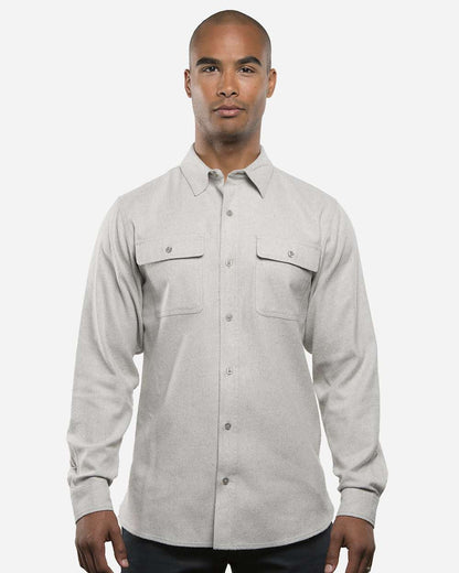Men's Solid Flannel Shirt