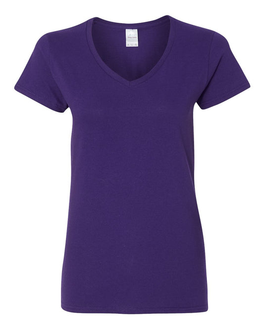 Gildan Fashion 5V00L Heavy Cotton Ladies T Shirt (Heather Purple, Large)