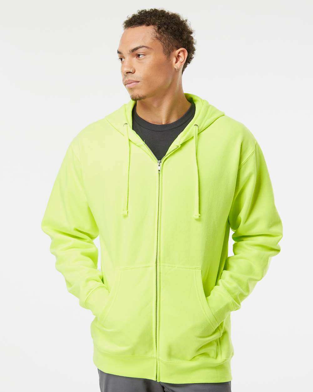 Unisex Midweight Full-Zip Hooded Sweatshirt