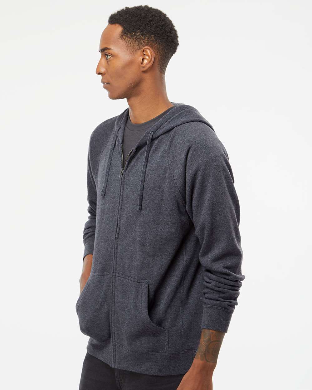 Unisex Special Blend Raglan Full-Zip Hooded Sweatshirt